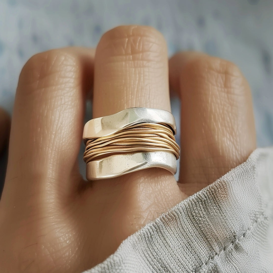 Sharla | Elegancki, minimalistyczny damski pierścionek w kolorze