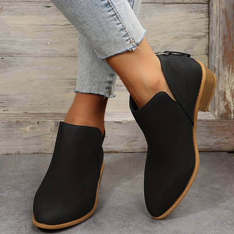 Veloria - Buty Damskie Zimowe | Stylowe Botki z Noskiem