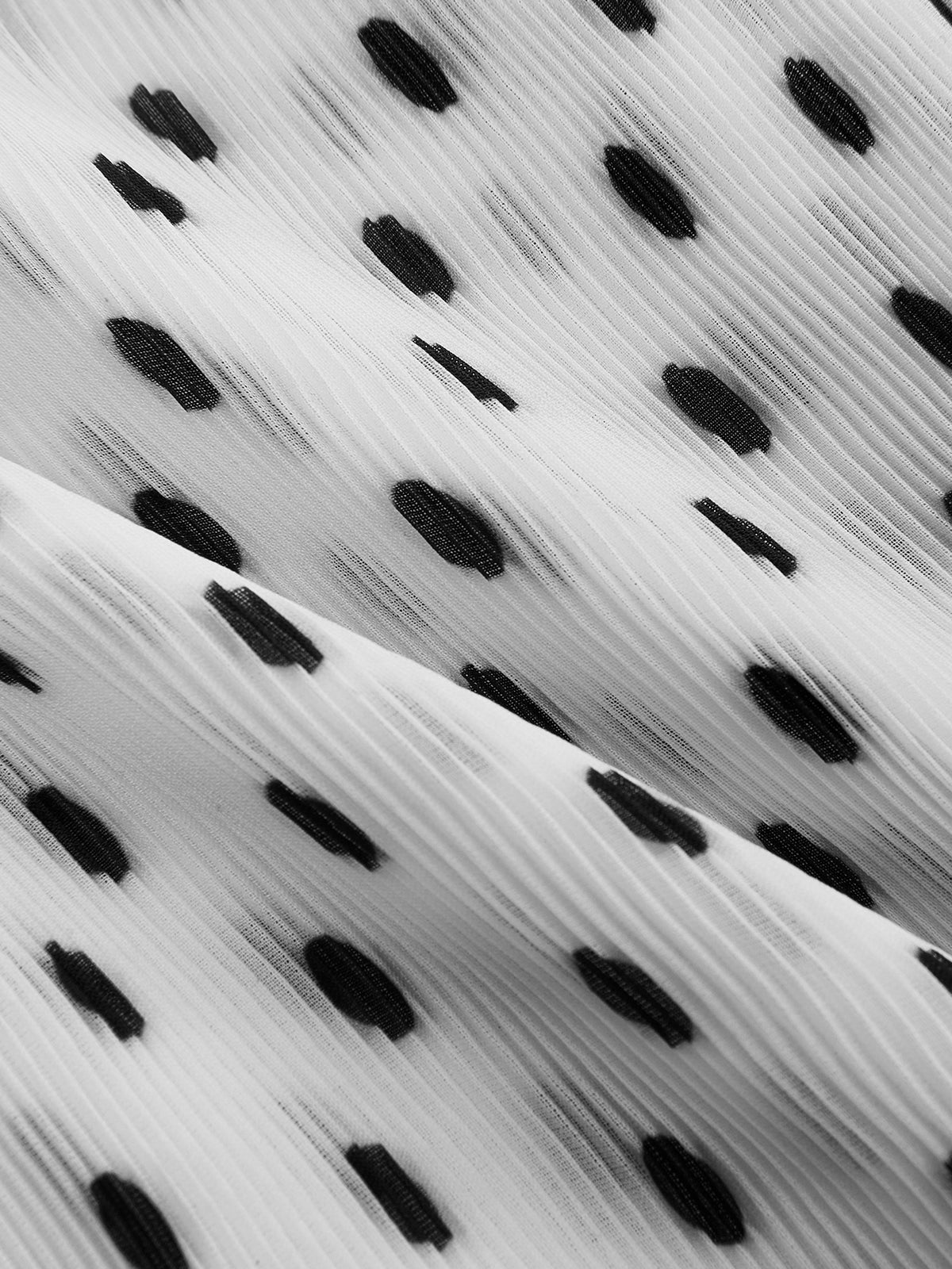 Eleanor | bluzka damska w kropki z wysokim kołnierzem