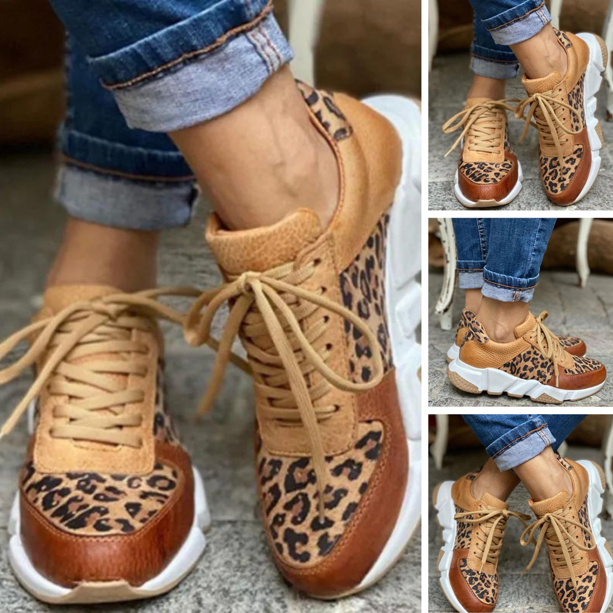 Carmelita I Damskie buty z nadrukiem panterki