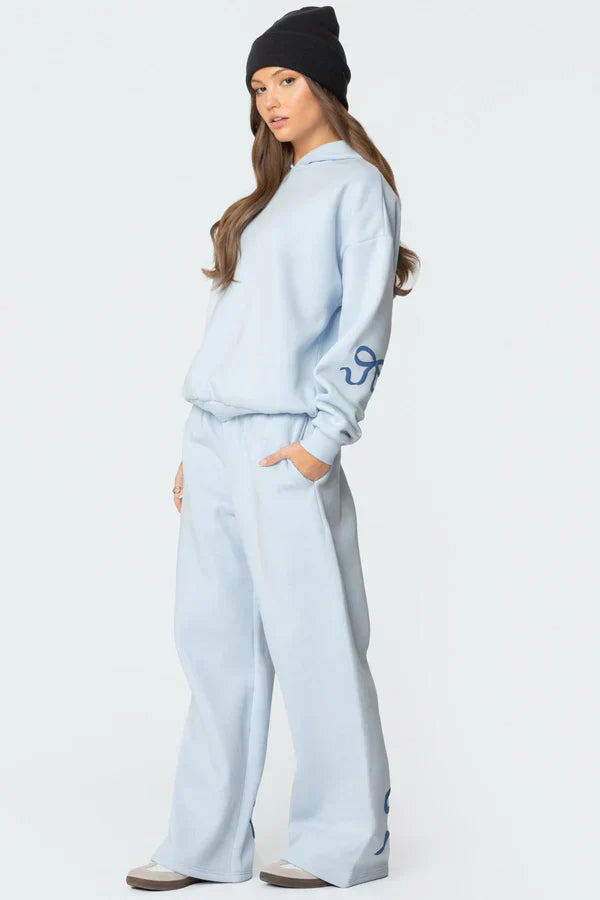 Delilah I Loungewear Niezbędny zestaw oversize'owej bluzy z kapturem i spodni