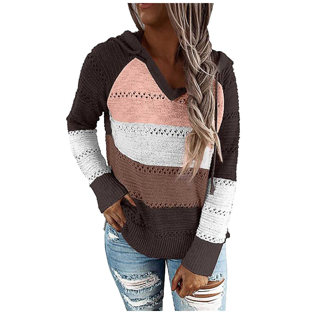 Aveline - Damski Sweter z Kapturem w Stylu Boho