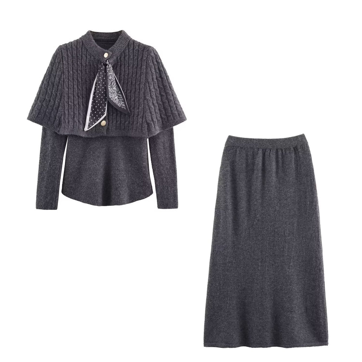 Claudia | Elegancki dzianinowy komplet damski co-ord, stylowy i wygodny