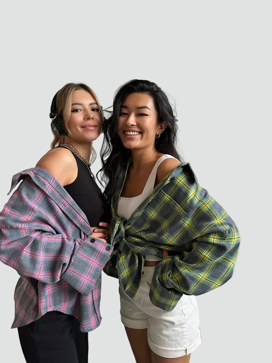 Helen | koszula damska flanelowa oversize w kratę na jesień