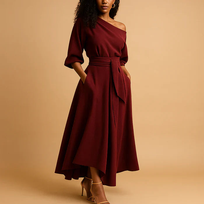 Margaret | Sukienka maxi damska na wesele w eleganckim, wieczorowym stylu