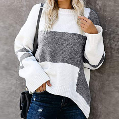 Pearl - Pasiasta sweter damski