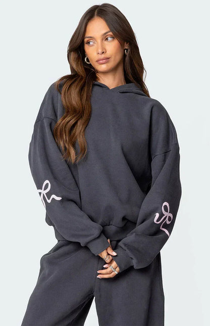 Delilah I Loungewear Niezbędny zestaw oversize'owej bluzy z kapturem i spodni
