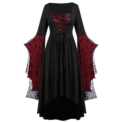 Sibyl - Elegancka sukienka maxi z koronką dla kobiet