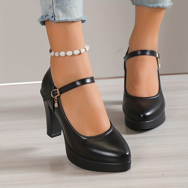 Dalia - Buty damska na platformie | Pasek w stylu Mary Jane