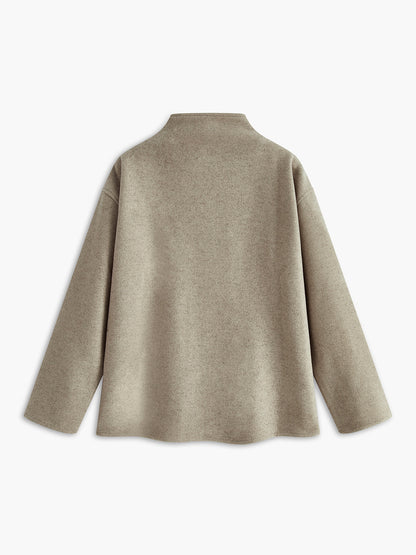 Bailey | Oversized damski płaszcz koszulowy