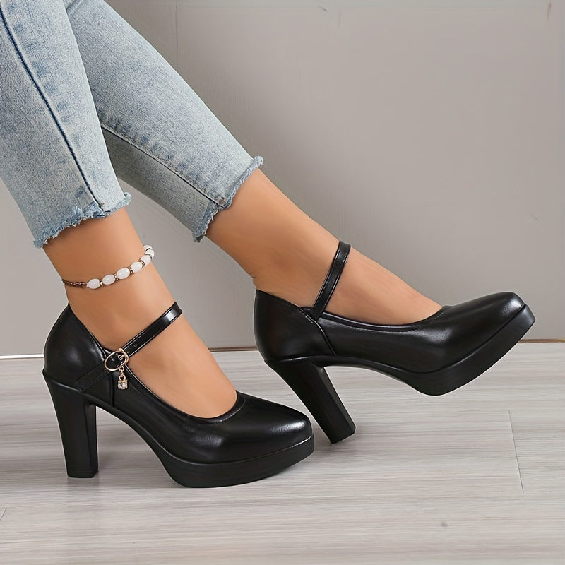 Dalia - Buty damska na platformie | Pasek w stylu Mary Jane