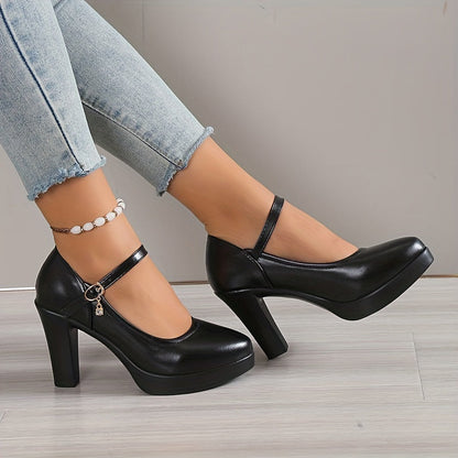 Dalia - Buty damska na platformie | Pasek w stylu Mary Jane