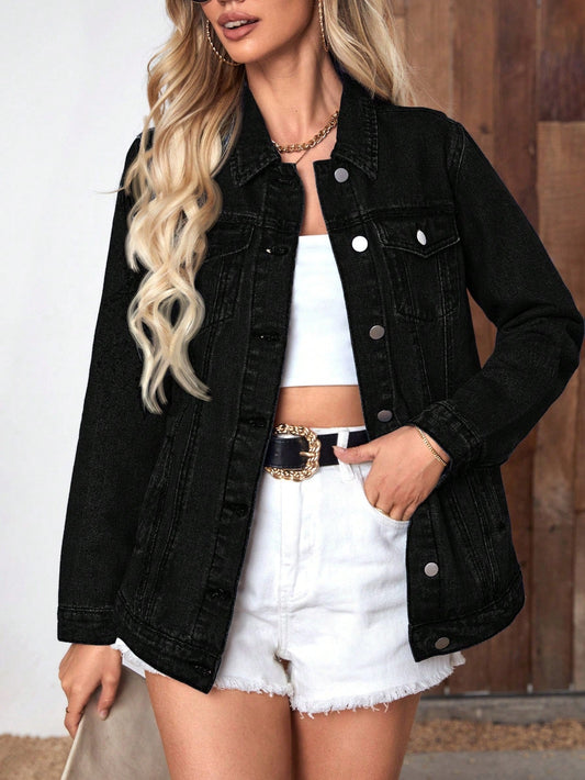 Melinda | Oversize’owa kurtka damska jeansowa, casualowa i stylowa