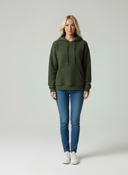 Kasey – wygodna damska bluza z kapturem – zima