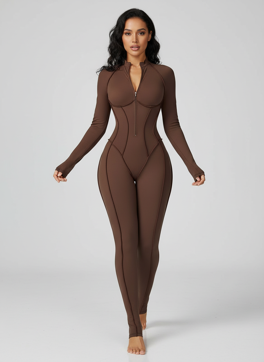 Loretta | Damskie body z kontrastowymi przeszyciami, dopasowany fason, nowoczesny i elegancki styl