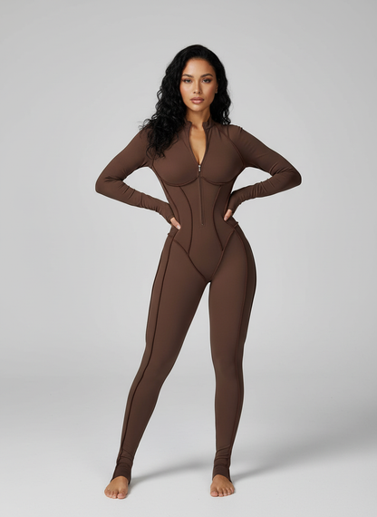 Loretta | Damskie body z kontrastowymi przeszyciami, dopasowany fason, nowoczesny i elegancki styl