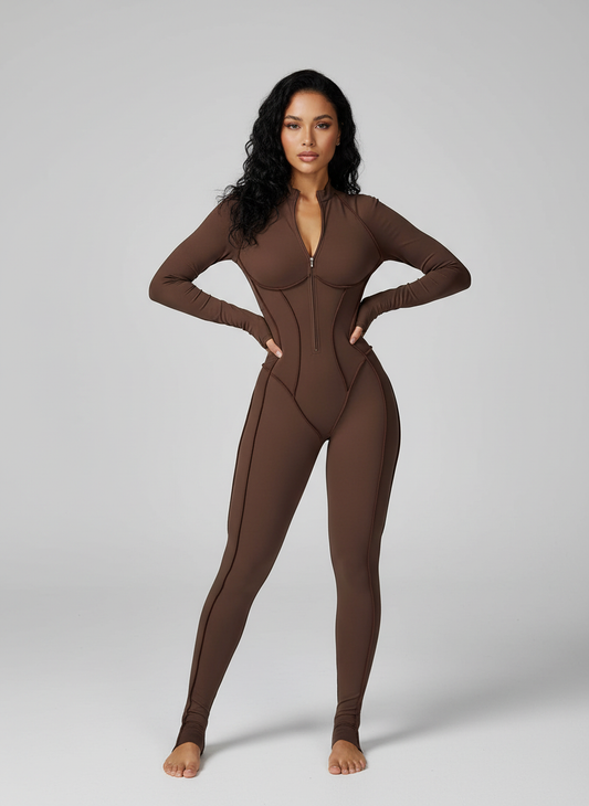 Loretta | Damskie body z kontrastowymi przeszyciami, dopasowany fason, nowoczesny i elegancki styl