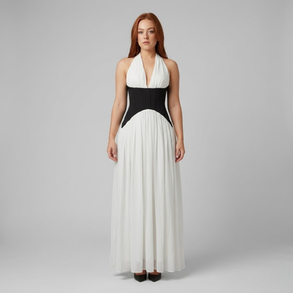 Dalilah | sukienka maxi damska z dekoltem halter