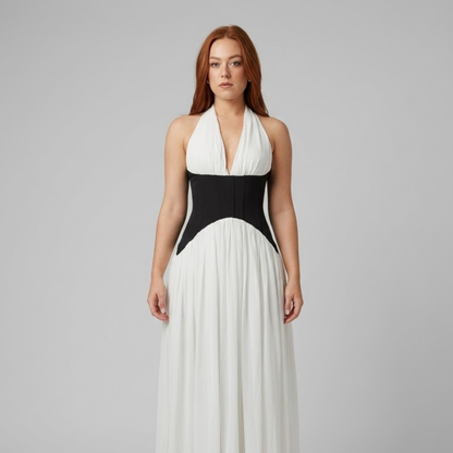 Dalilah | sukienka maxi damska z dekoltem halter