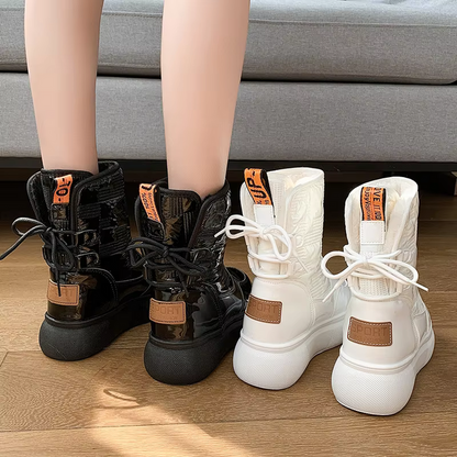 Maeve - Damskie buty śniegowce ocieplane, wodoodporne, styl sportowo-casual