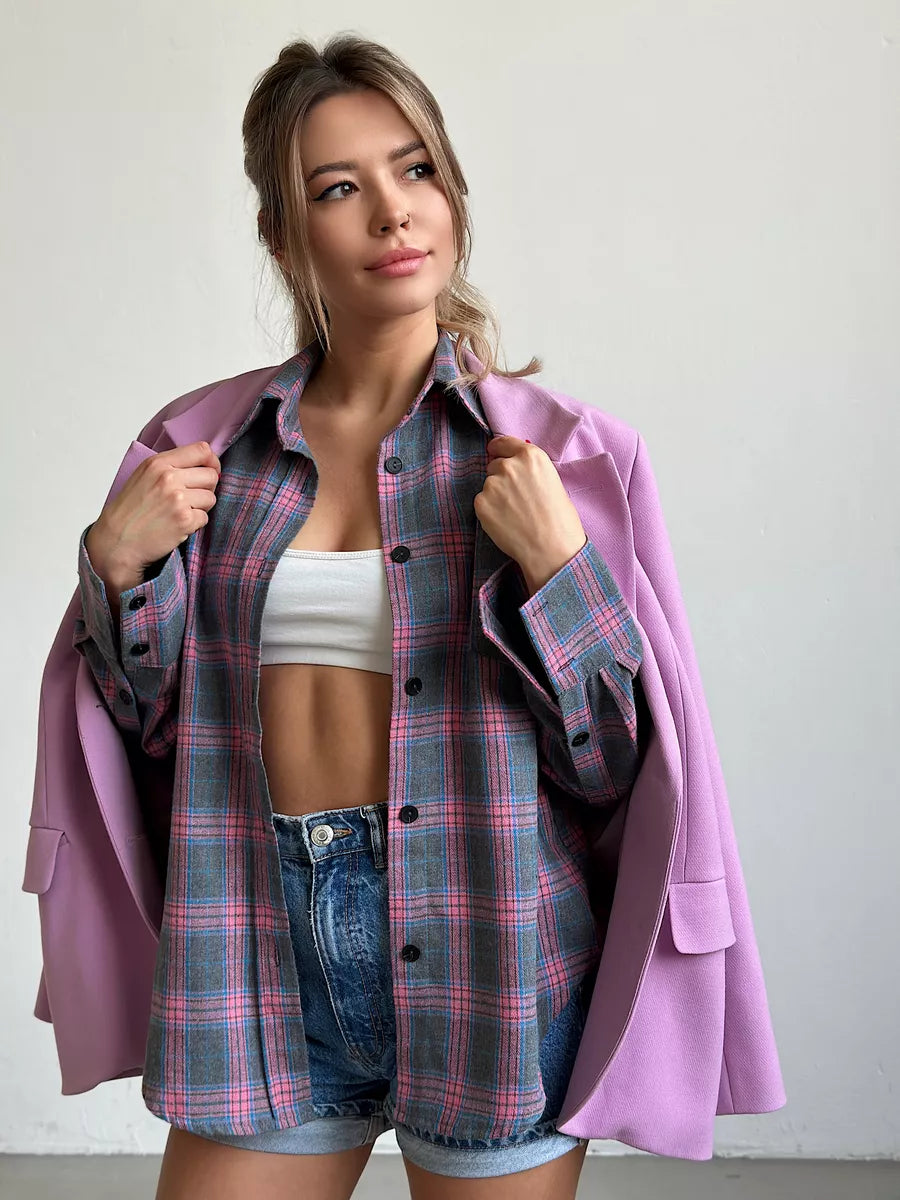 Jeanie I Wygodna damska koszula flanelowa