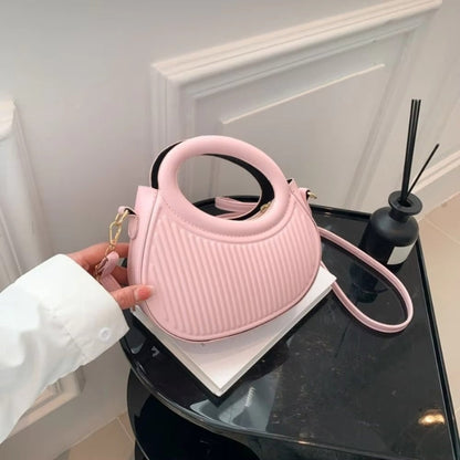 Jeannie | Torebka damska mini okrągła na ramię elegancka minimalistyczna