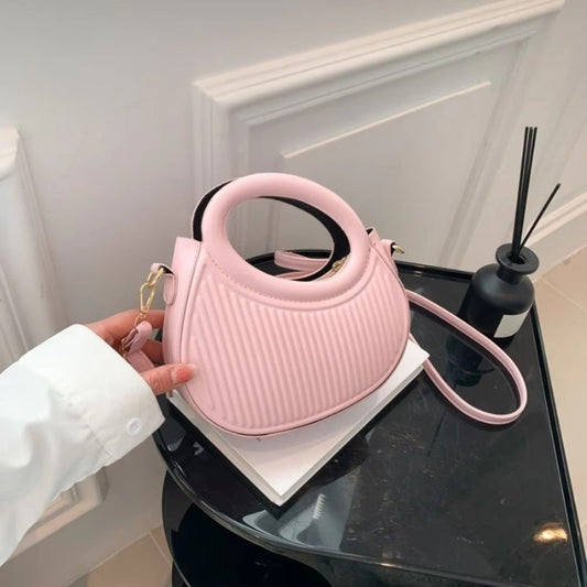 Jeannie | Torebka damska mini okrągła na ramię elegancka minimalistyczna