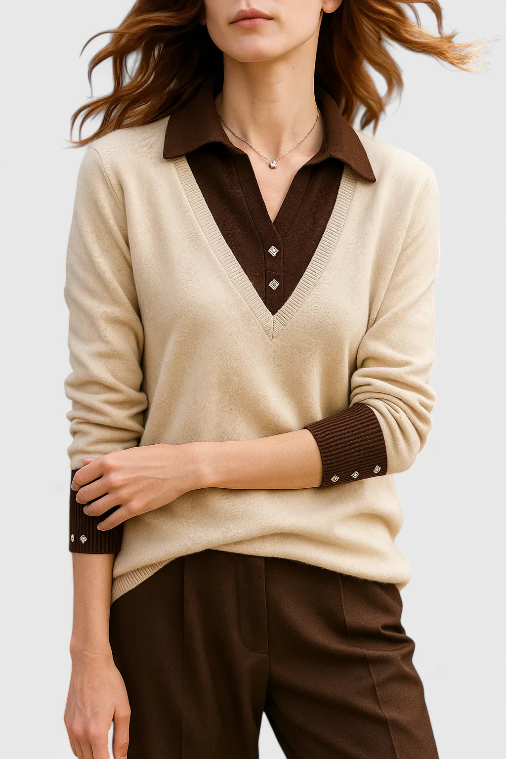 Dora | Damski elegancki sweter klasyczny i stylowy