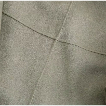 Rosalie – damski, elegancki płaszcz w stylu streetwearowym z kapturem