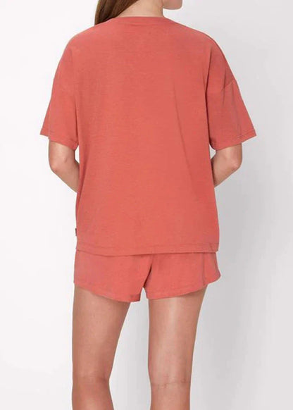 Micah | Damski 2-częściowy komplet loungewear z oversize T-shirtem
