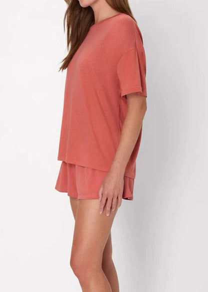 Micah | Damski 2-częściowy komplet loungewear z oversize T-shirtem