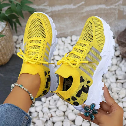 Mallory | sneakersy damskie niskie w panterkę, stylowe i casualowe obuwie