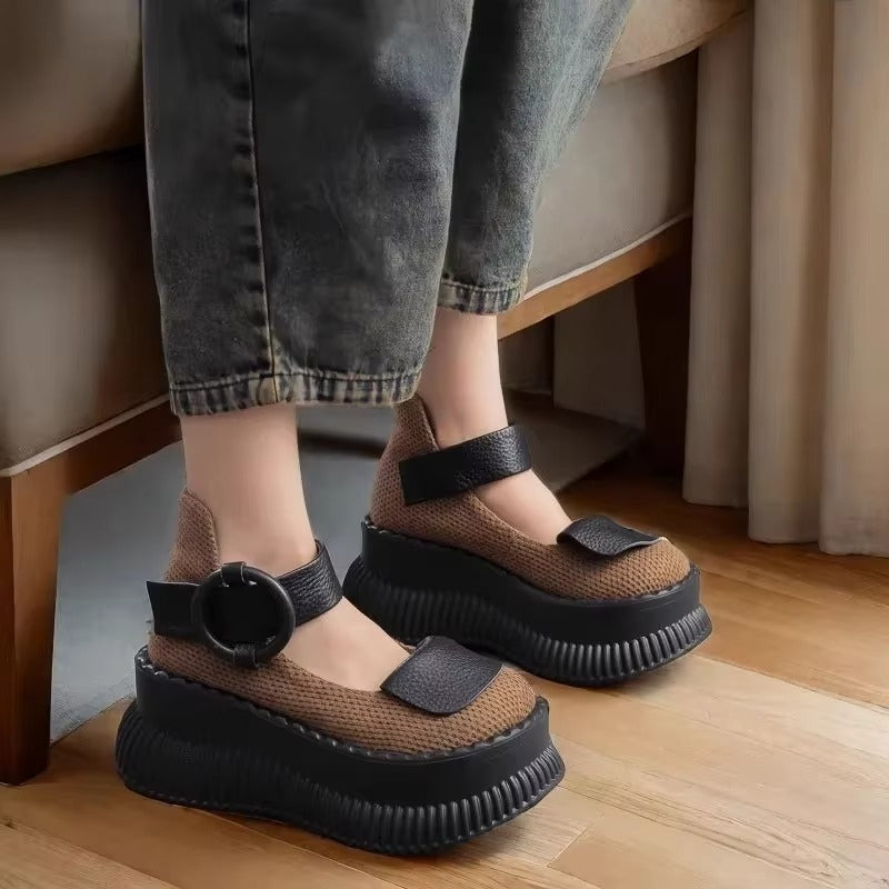 Arya | Buty damskie na wysokim obcasie, paski z klamrą, antypoślizgowa podeszwa