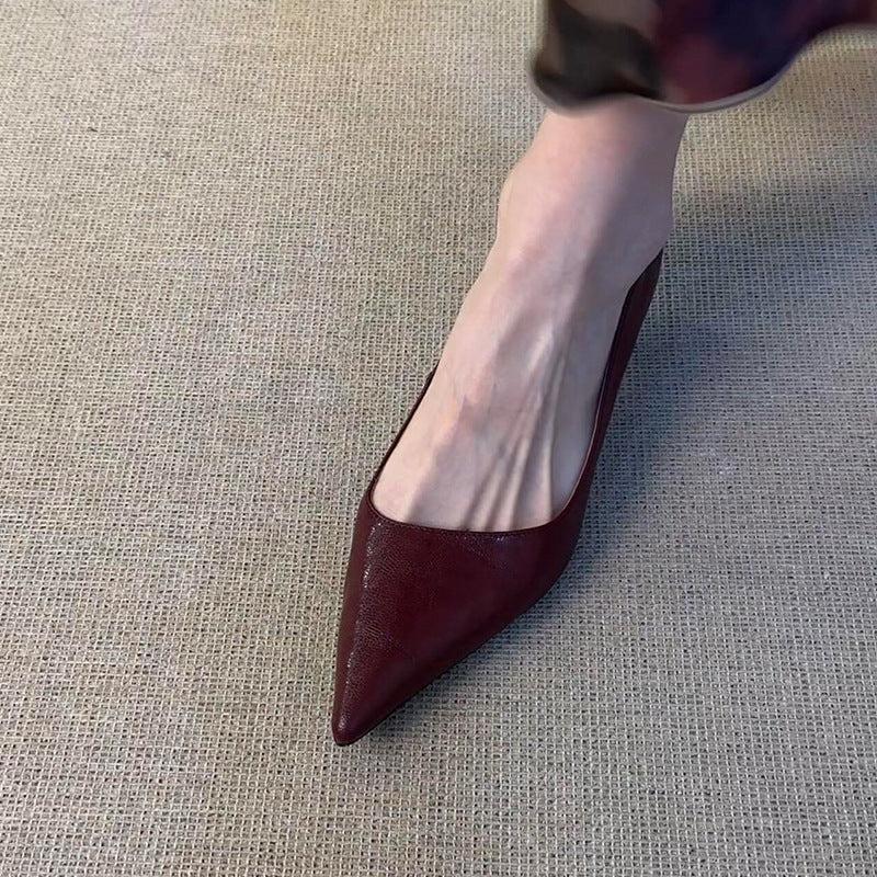 Sadie - Eleganckie skórzane botki na średnim obcasie dla kobiet
