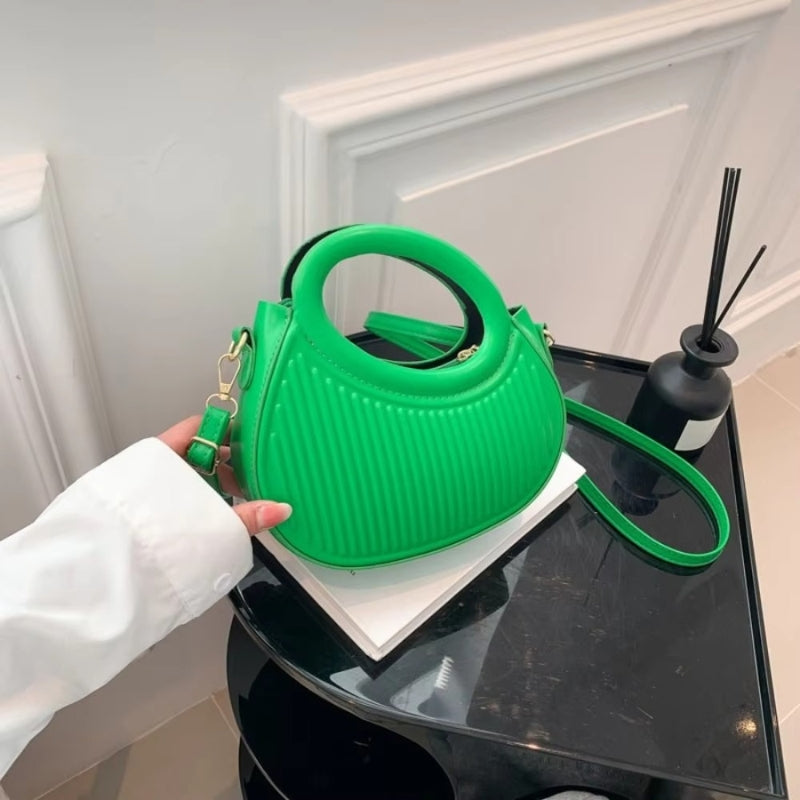 Jeannie | Torebka damska mini okrągła na ramię elegancka minimalistyczna