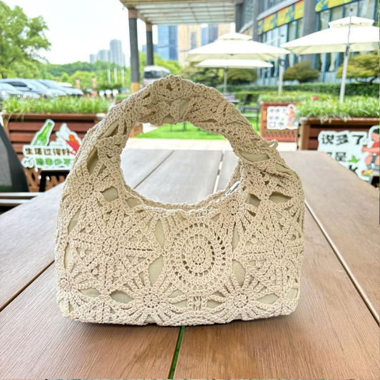 Erika | Torebka damska szydełkowa ażurowa mini elegancka