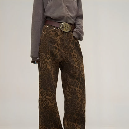 Riley - Stylowe drukowane baggy jeans dla kobiet