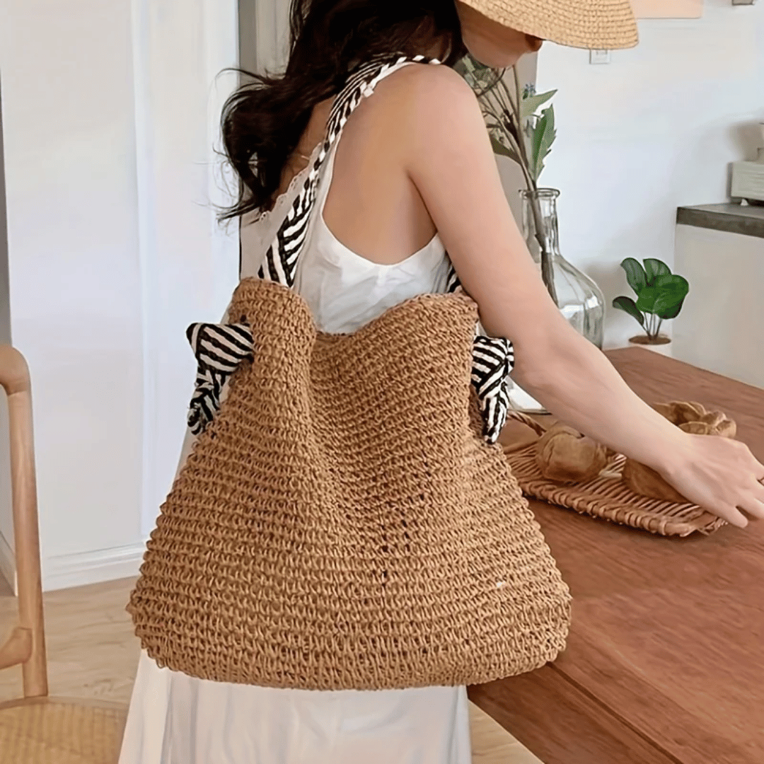 Casey | Torebka damska boho typu shopper na lato pojemna casual
