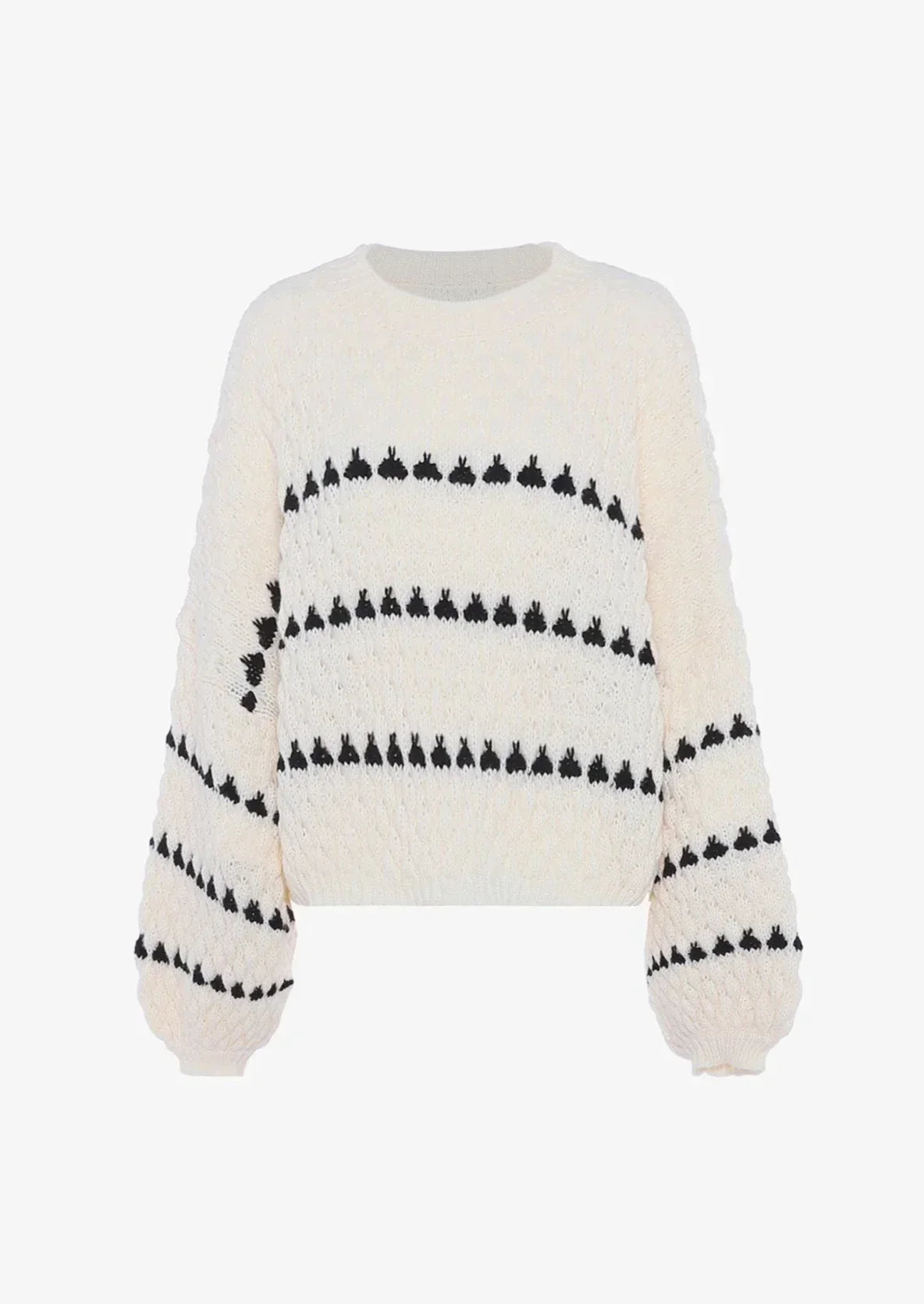 Luci | Nowoczesny damski sweter oversize, dzianinowy z wzorem, wygodny i stylowy fason
