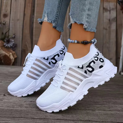 Mallory | sneakersy damskie niskie w panterkę, stylowe i casualowe obuwie