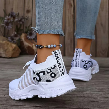 Mallory | sneakersy damskie niskie w panterkę, stylowe i casualowe obuwie