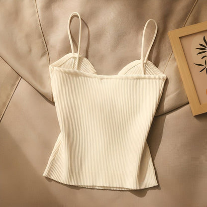 Lila | Elegancka damska bluzka typu gorset z tkaniny prążkowanej