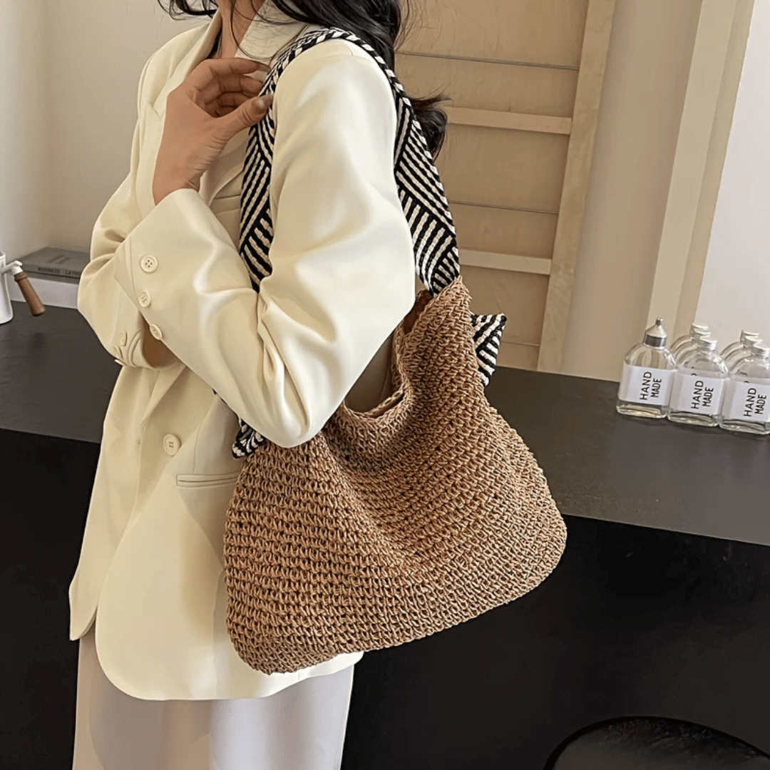Casey | Torebka damska boho typu shopper na lato pojemna casual
