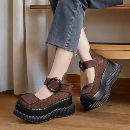 Arya | Buty damskie na wysokim obcasie, paski z klamrą, antypoślizgowa podeszwa