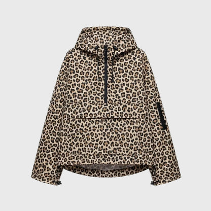Medea | Damski oversize anorak z półzamkiem i przednią kieszenią typu kangurka