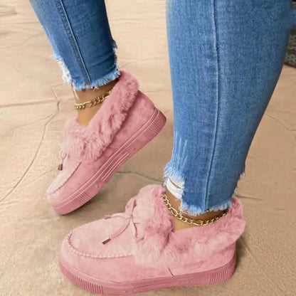 Natalia - buty z okrągłym noskiem, ozdobną frędzelką i wsuwanym fasonem