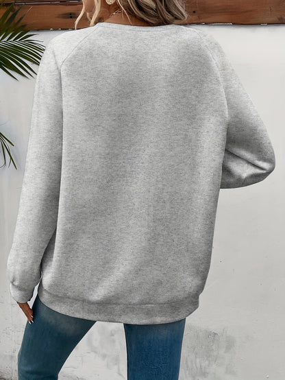 Darcy - Damska Sweter Codzienny | Motyw Serca