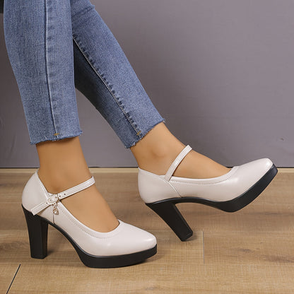 Dalia - Buty damska na platformie | Pasek w stylu Mary Jane