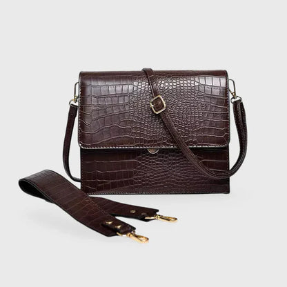 Carlene | Mała damska torebka crossbody ze skóry ekologicznej tłoczonej