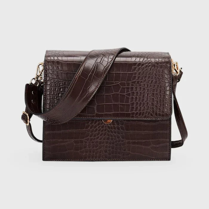 Carlene | Mała damska torebka crossbody ze skóry ekologicznej tłoczonej
